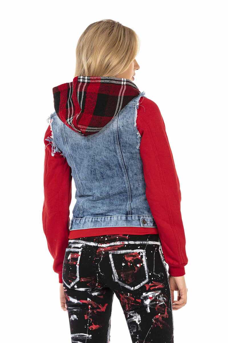 WJ191 Kapüşonlu Kot Ceket