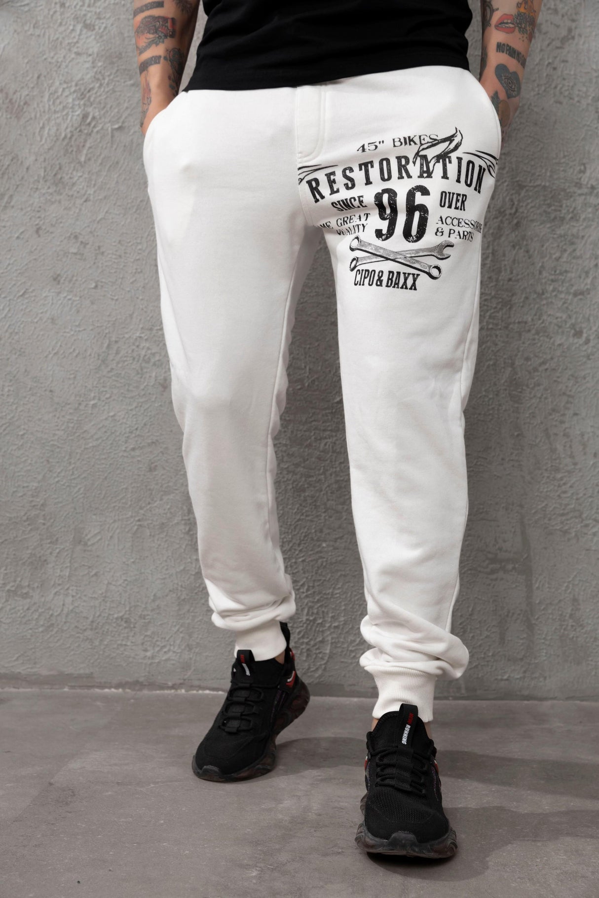 CR156 Restoration Baskılı Erkek Eşofman Altı