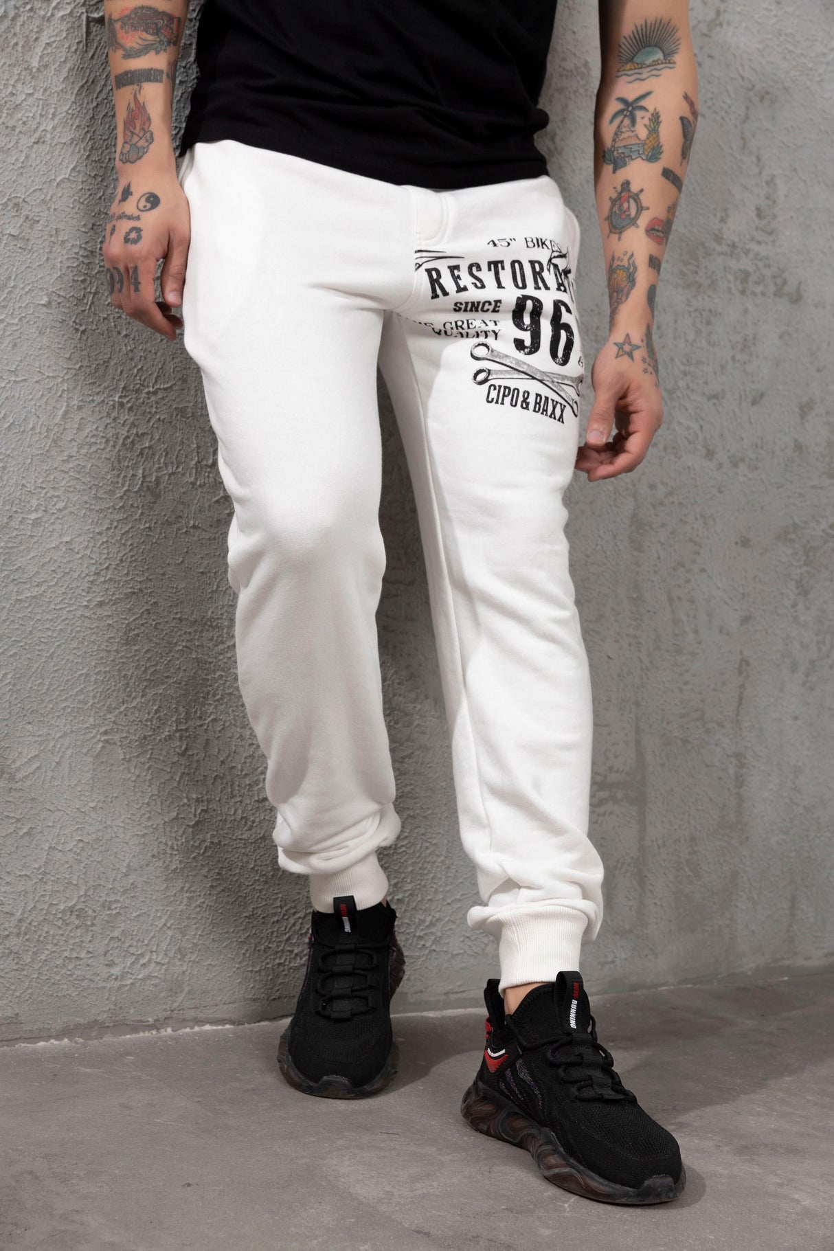 CR156 Restoration Baskılı Erkek Eşofman Altı