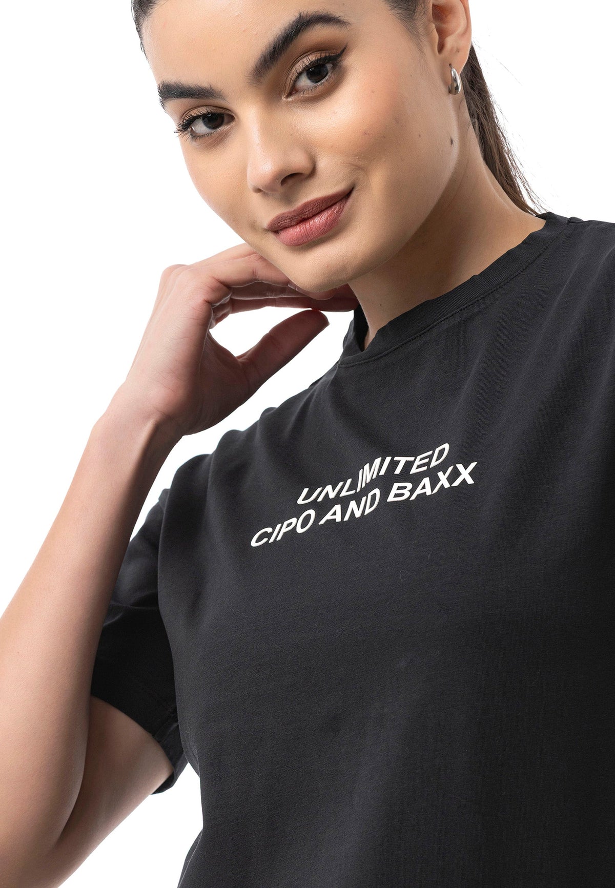 Kadın Regular Fit Baskılı Basic T-Shirt WT390