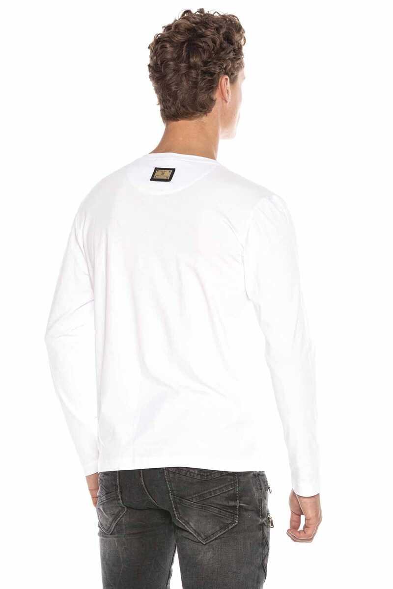 CL396 Mistik Kuru Kafa Taşlı Erkek Sweatshirt