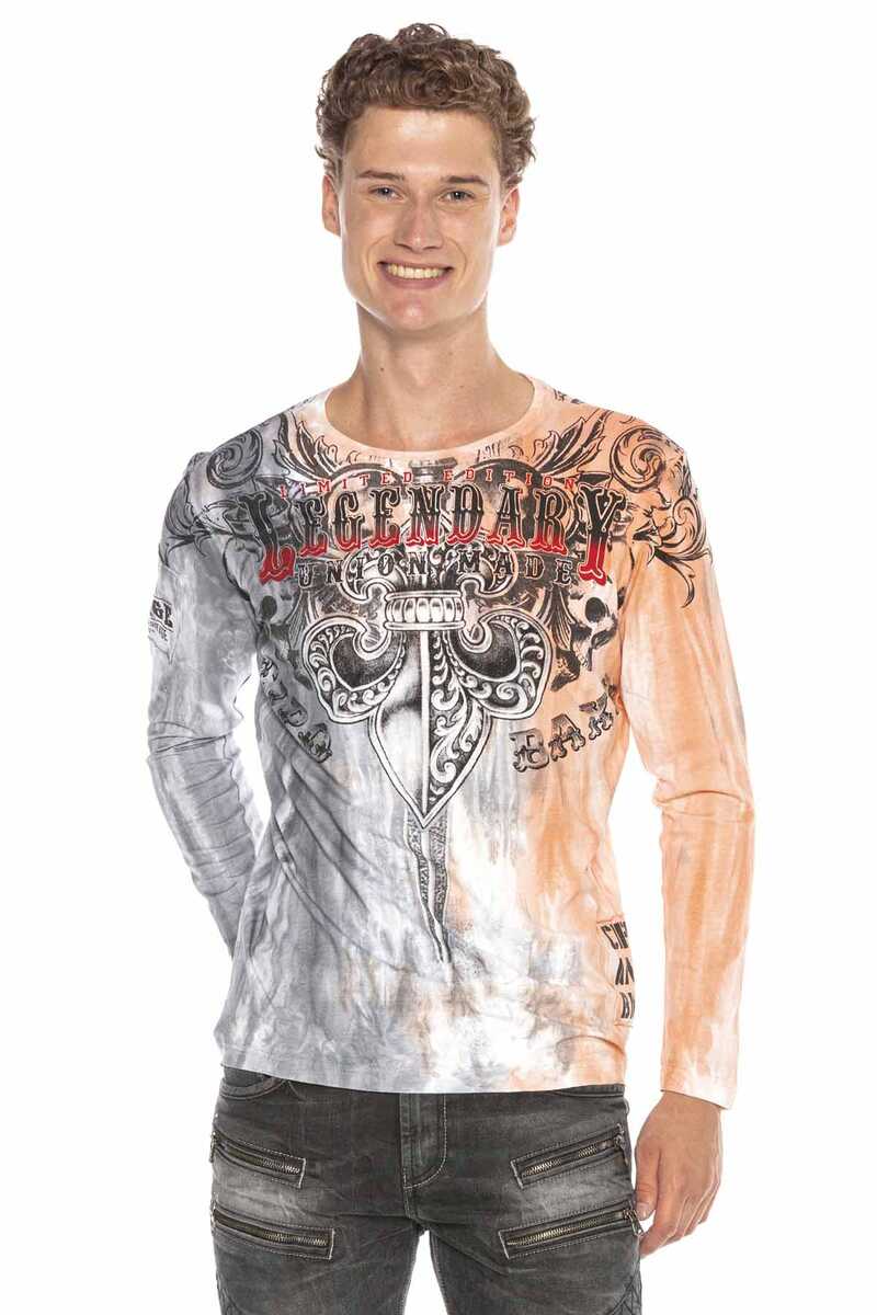 CL408 Royalty Desenli Long Sleeve Tişört