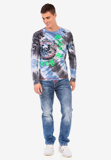 CL476 Neon Desenli Sweatshirt