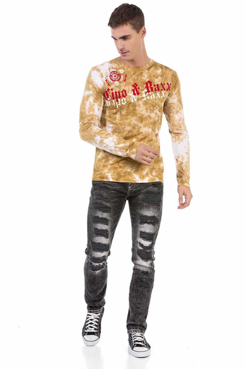 CL489 Erkek Desenli Sweatshirt