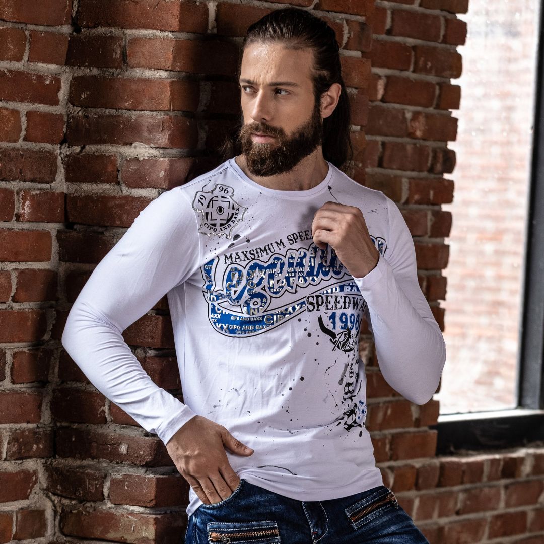 CL510 Erkek Sweatshirt – Günlük Rahat Kalıp Bisiklet Yaka Spor Basic