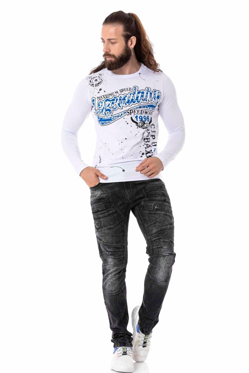 CL510 Erkek Sweatshirt – Günlük Rahat Kalıp Bisiklet Yaka Spor Basic