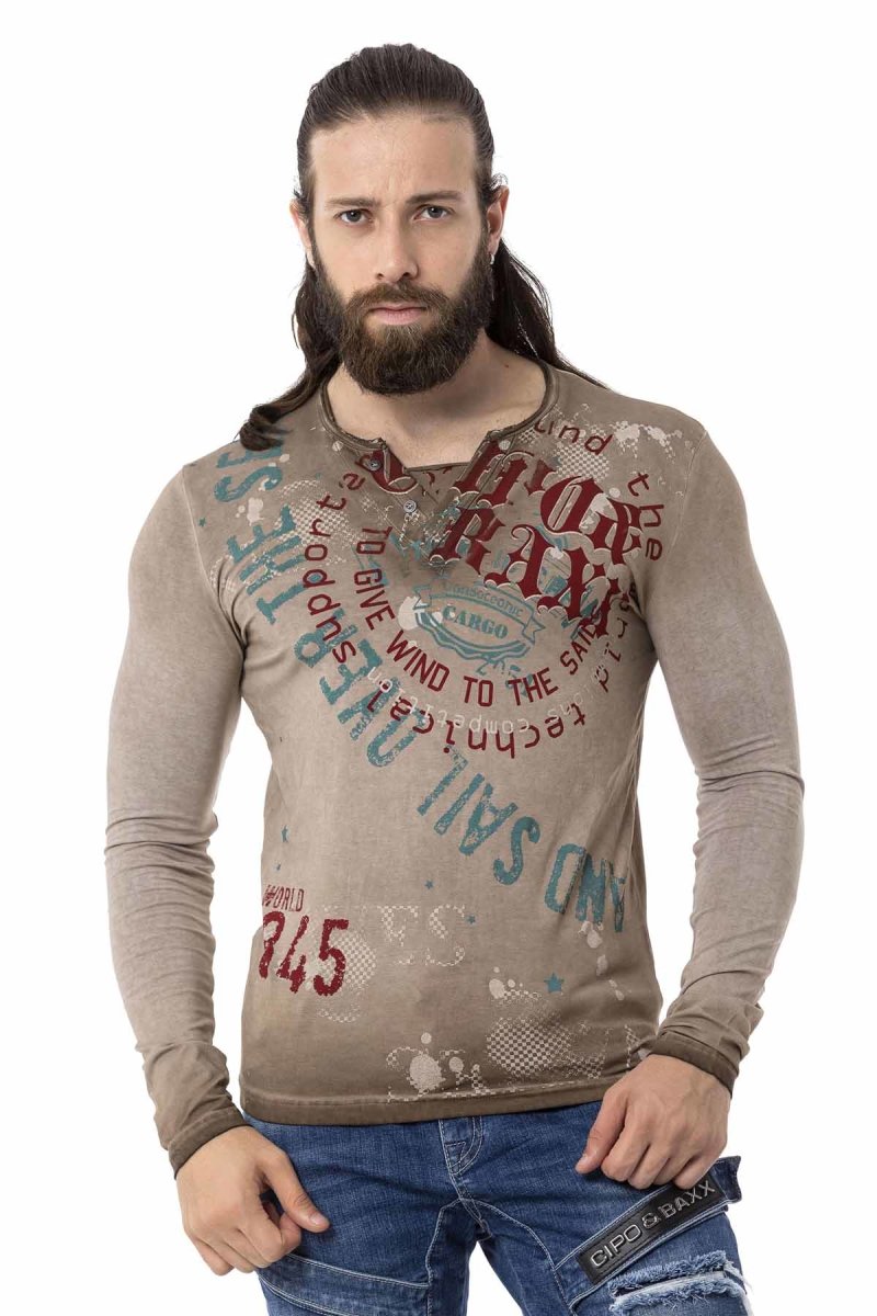 CL512 V Yaka İnce Sweatshirt