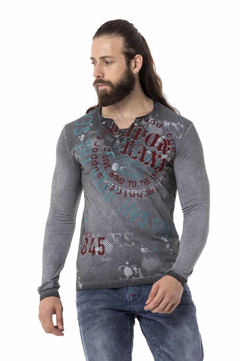 CL512 V Yaka İnce Sweatshirt