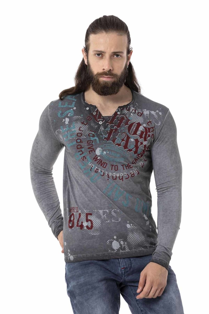 CL512 V Yaka İnce Sweatshirt