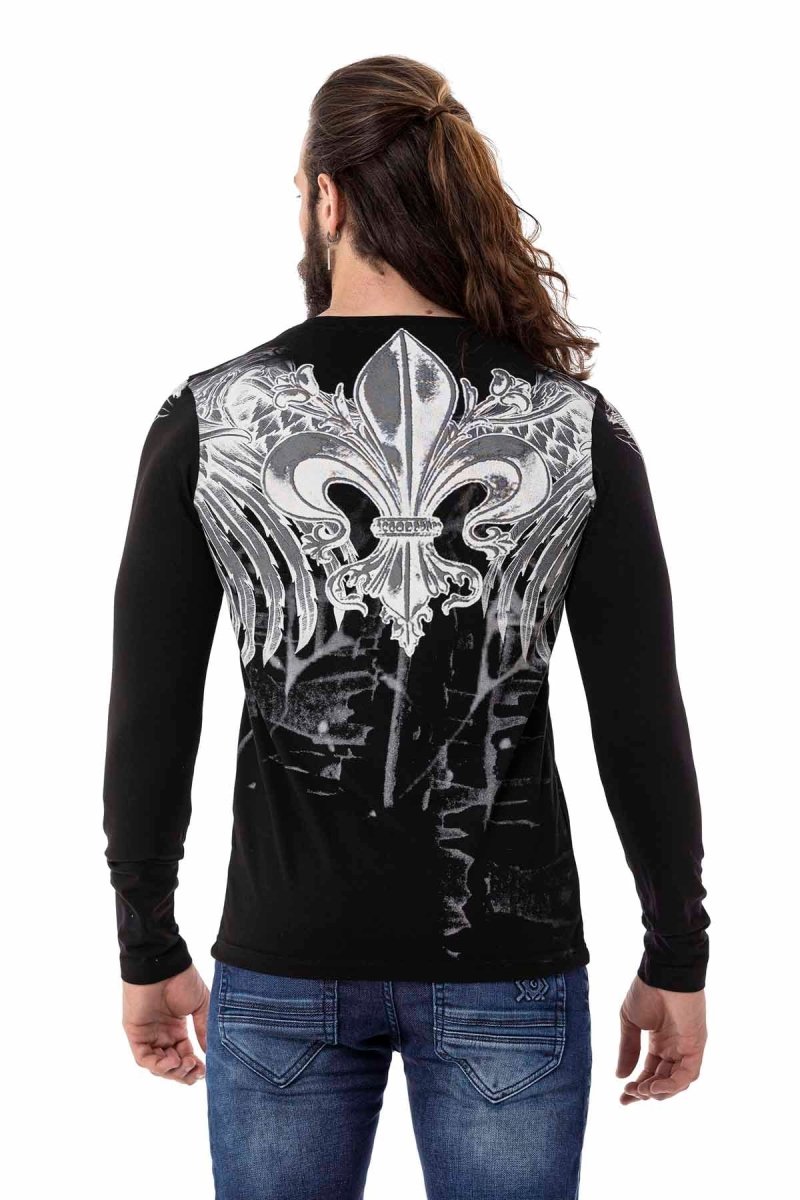 CL516 Royal Desenli İnce Sweatshirt