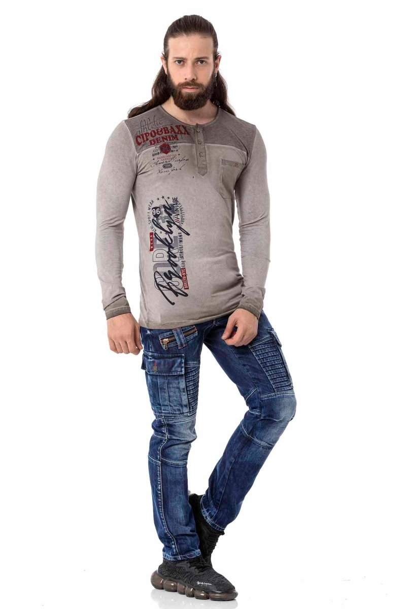 CL527 Ön Cepli İnce Sweatshirt