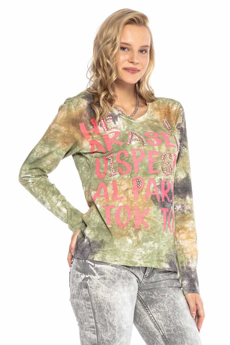 WL237 Geniş V Yaka Kapşonlu Vintage Tişört