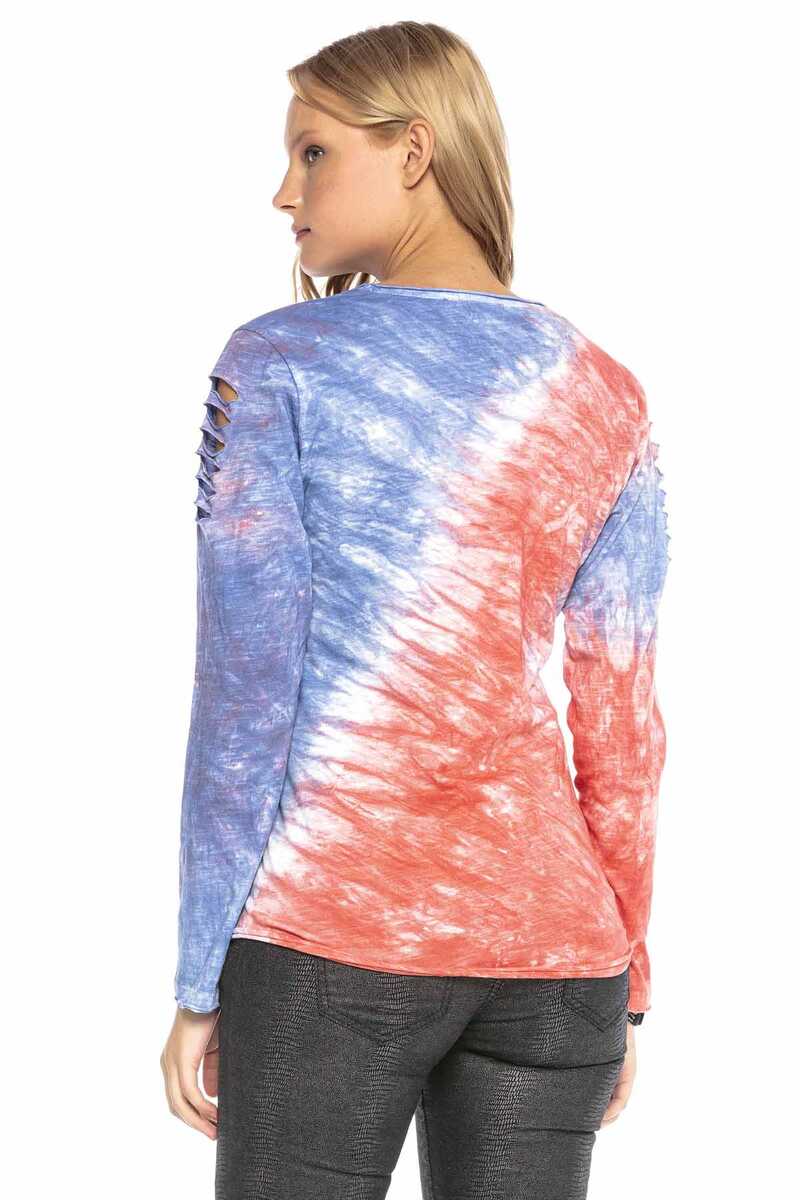 WL241 Yırtık Omuz Detaylı Ince KadınSweatshirt