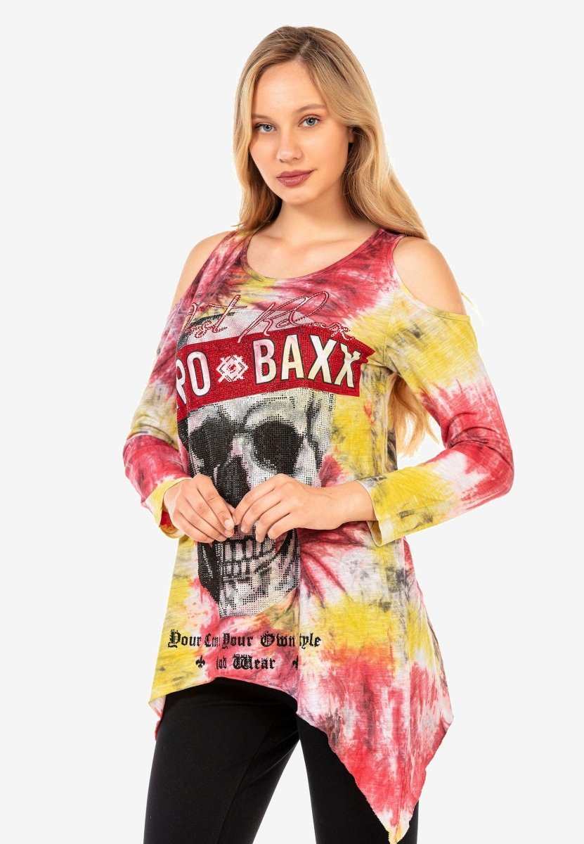 WL294 Uzun Salaş Desenli Tişört