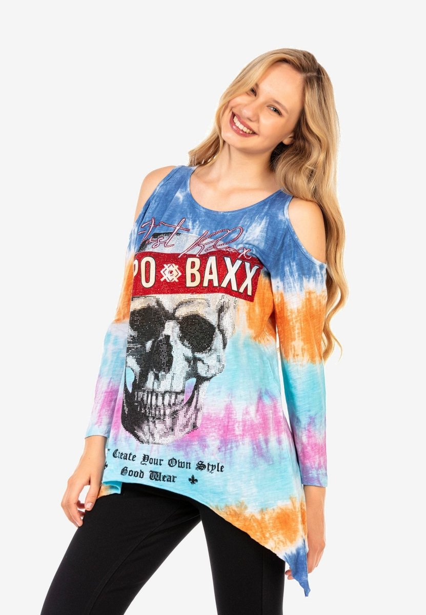 WL294 Uzun Salaş Desenli Tişört