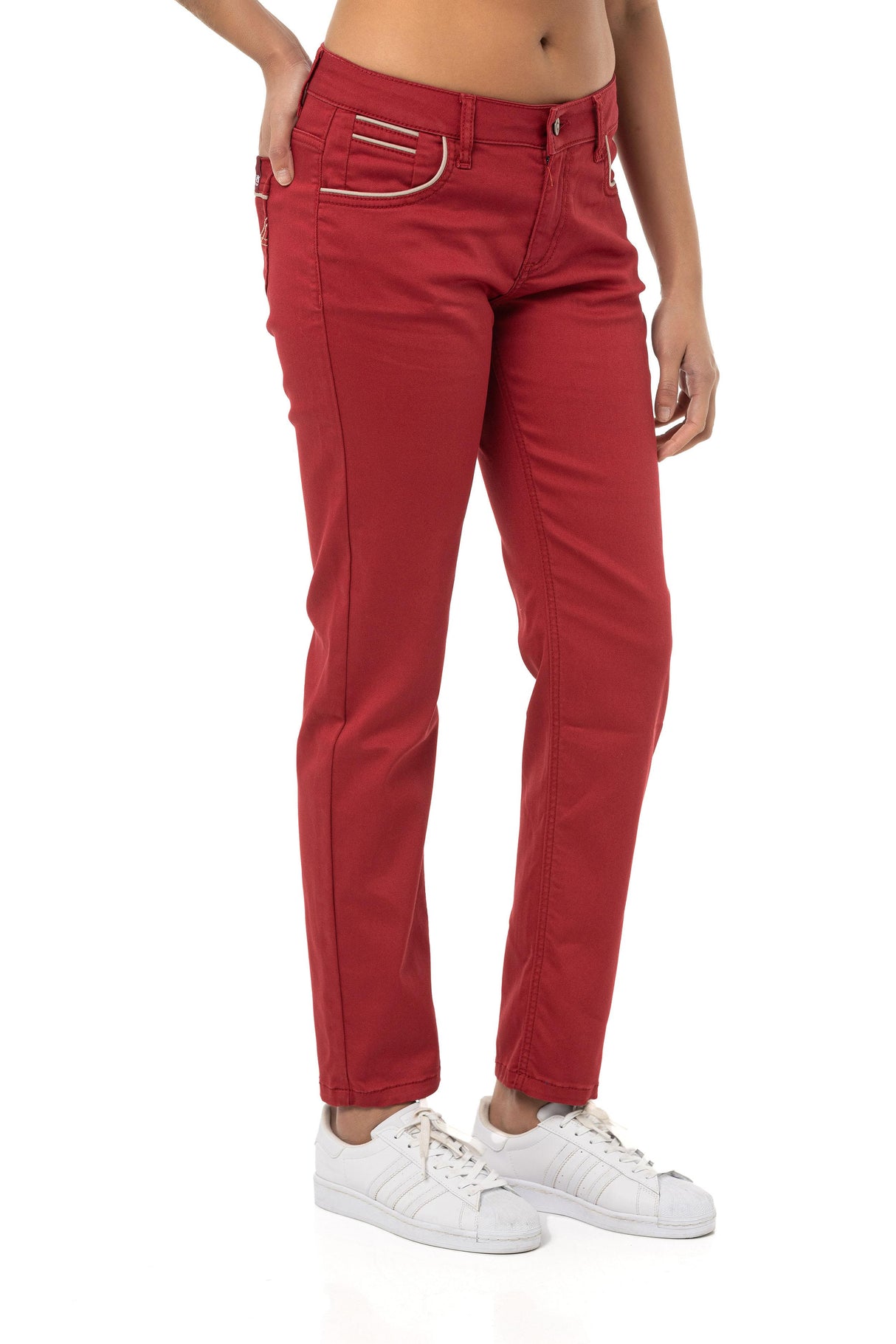 WD256B Slim Fit Normal Bel Bilek Boy Kadın Pantolon