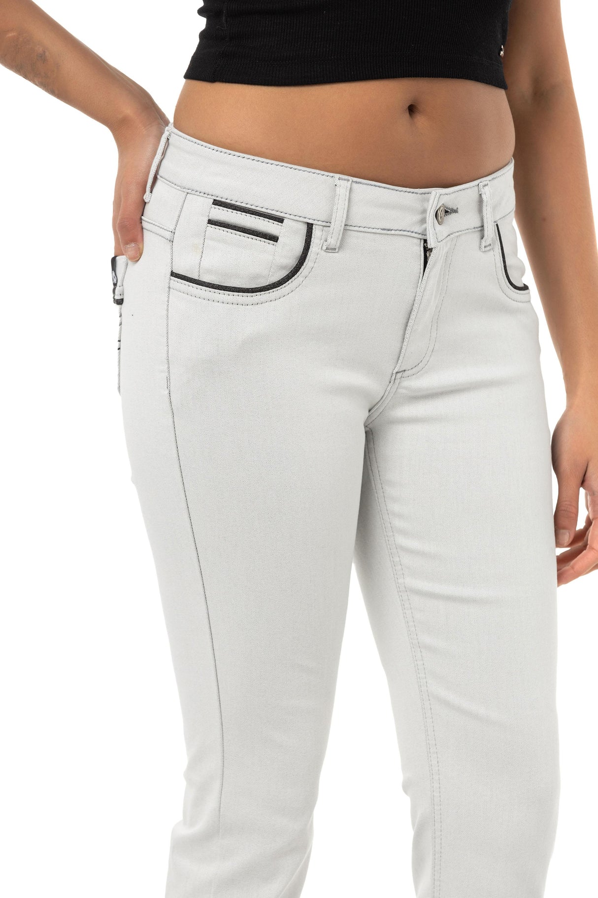 WD256B Slim Fit Normal Bel Bilek Boy Kadın Pantolon