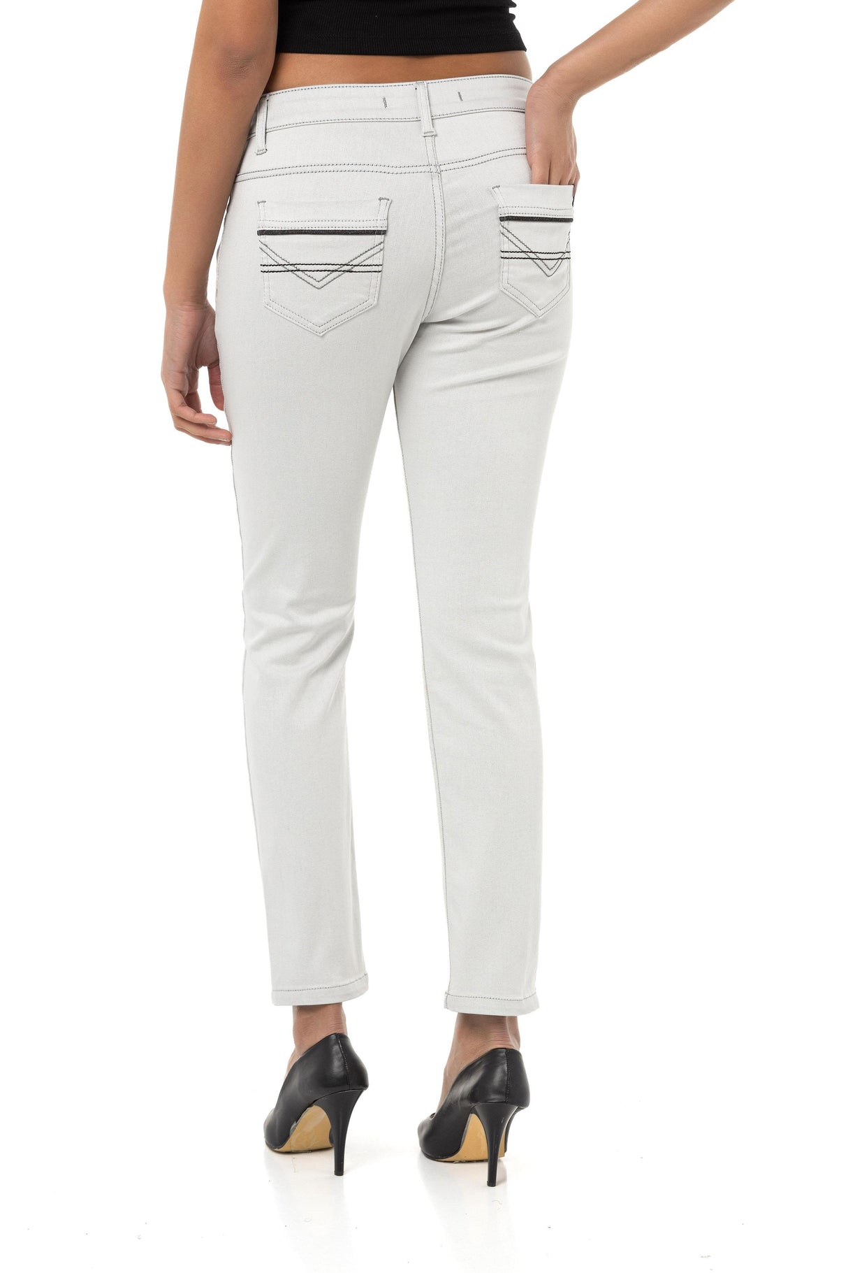 WD256B Slim Fit Normal Bel Bilek Boy Kadın Pantolon