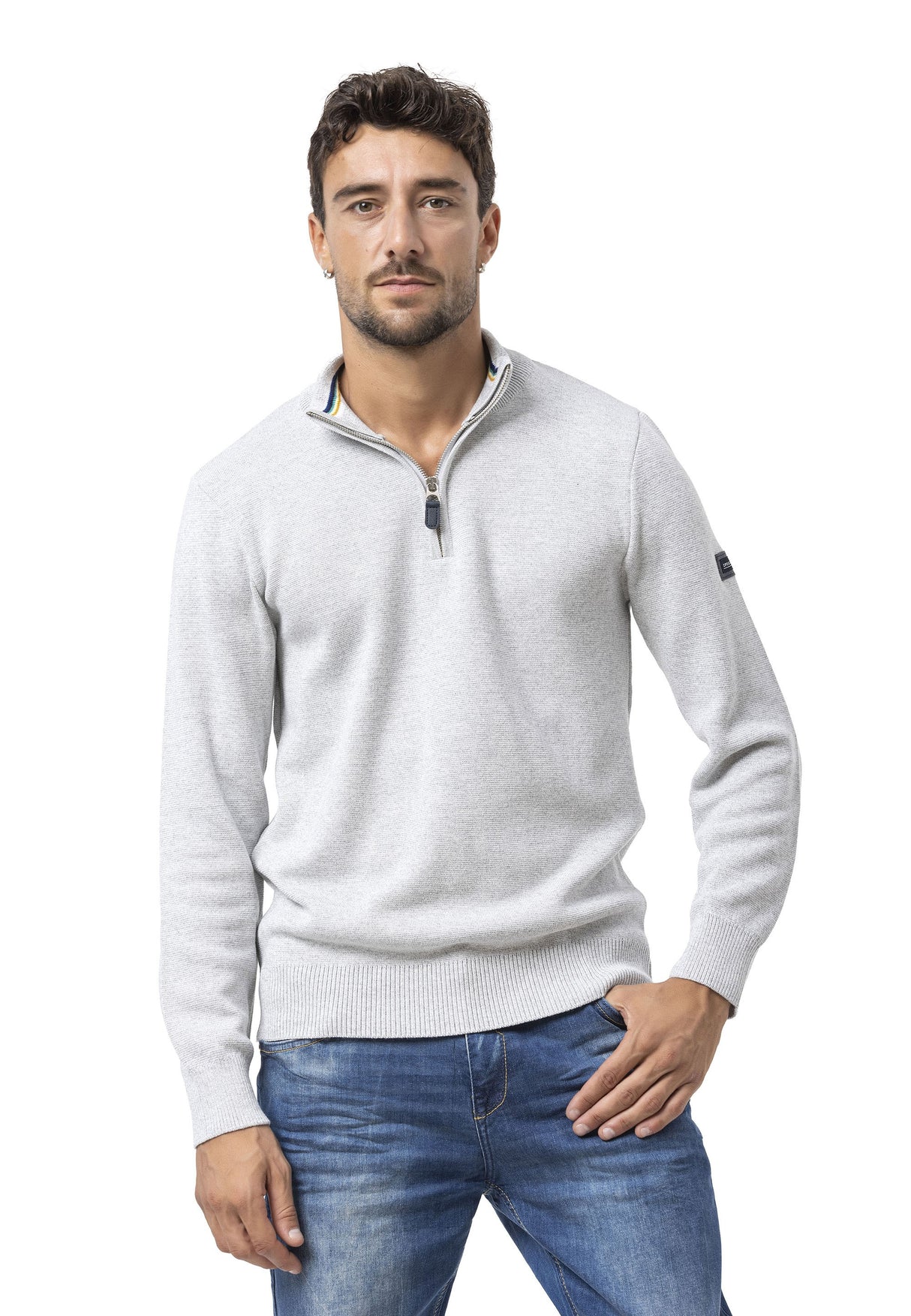 CP290 Erkek Fermuarlı Sweatshirt – Pamuklu konfor, sportif stille buluşuyor