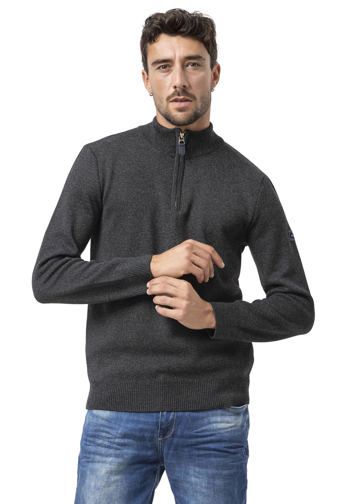 CP290 Erkek Fermuarlı Sweatshirt – Pamuklu konfor, sportif stille buluşuyor