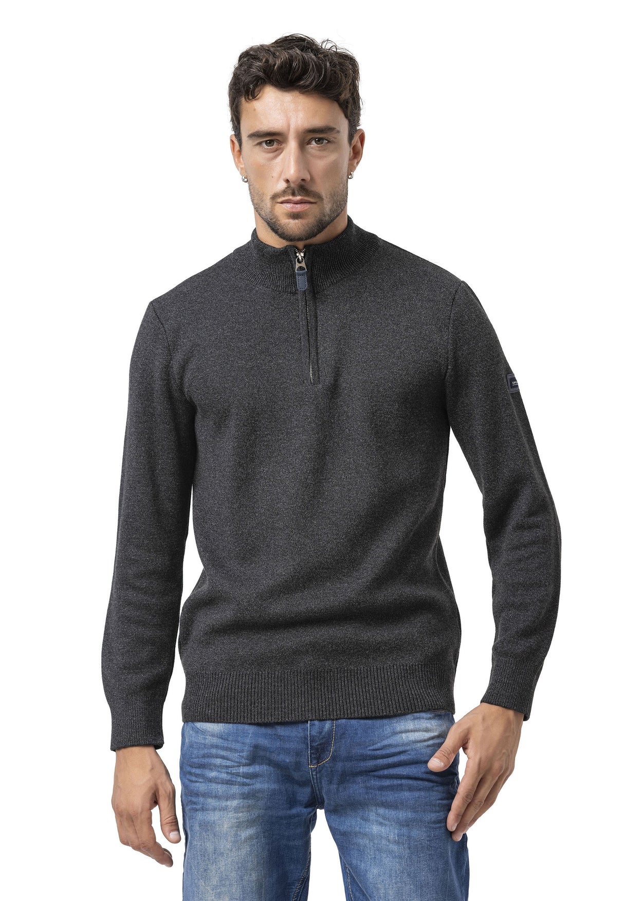 CP290 Erkek Fermuarlı Sweatshirt – Pamuklu konfor, sportif stille buluşuyor