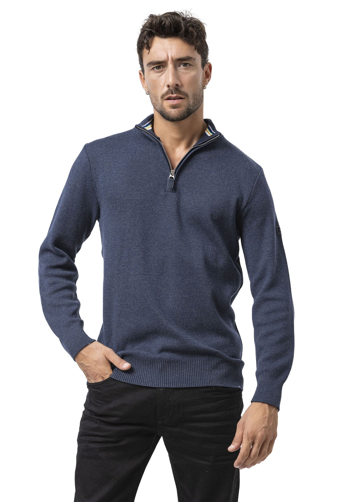CP290 Erkek Fermuarlı Sweatshirt – Pamuklu konfor, sportif stille buluşuyor