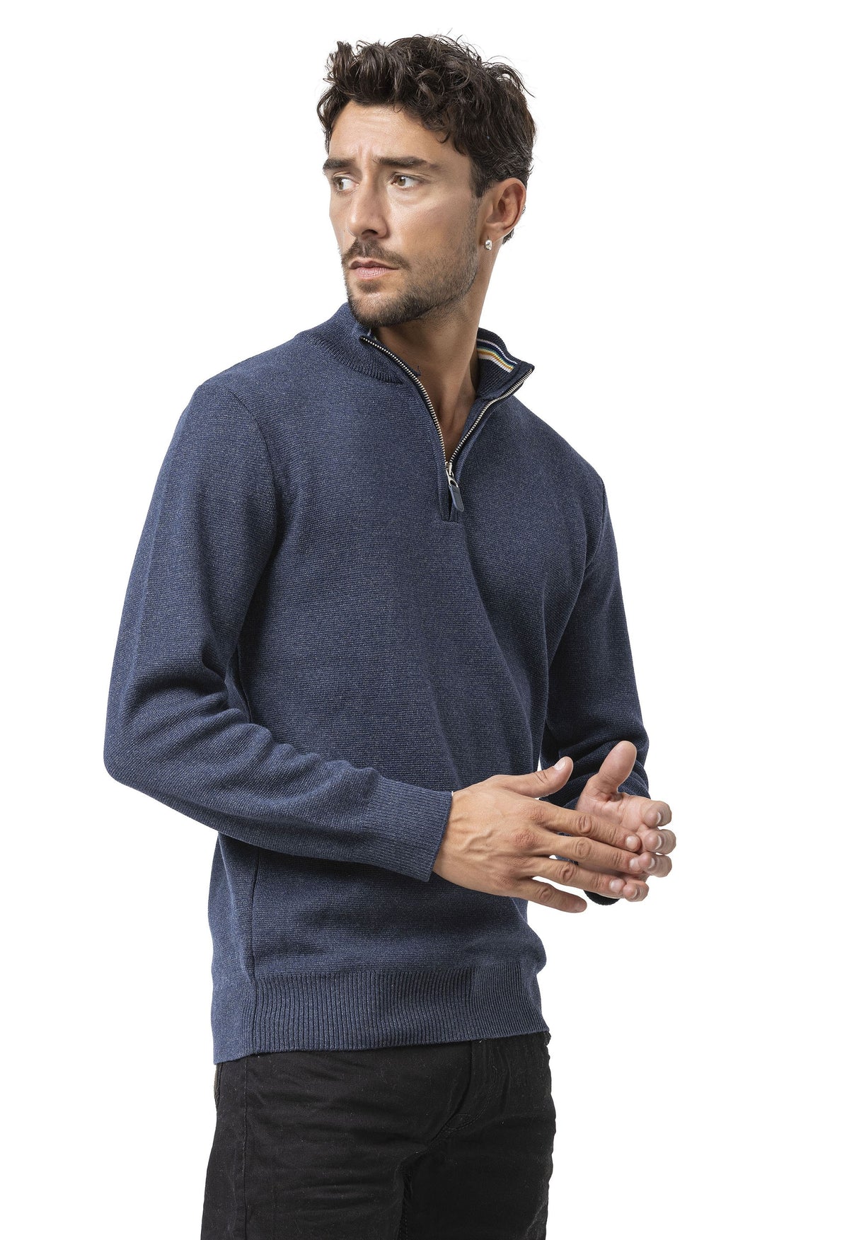 CP290 Erkek Fermuarlı Sweatshirt – Pamuklu konfor, sportif stille buluşuyor