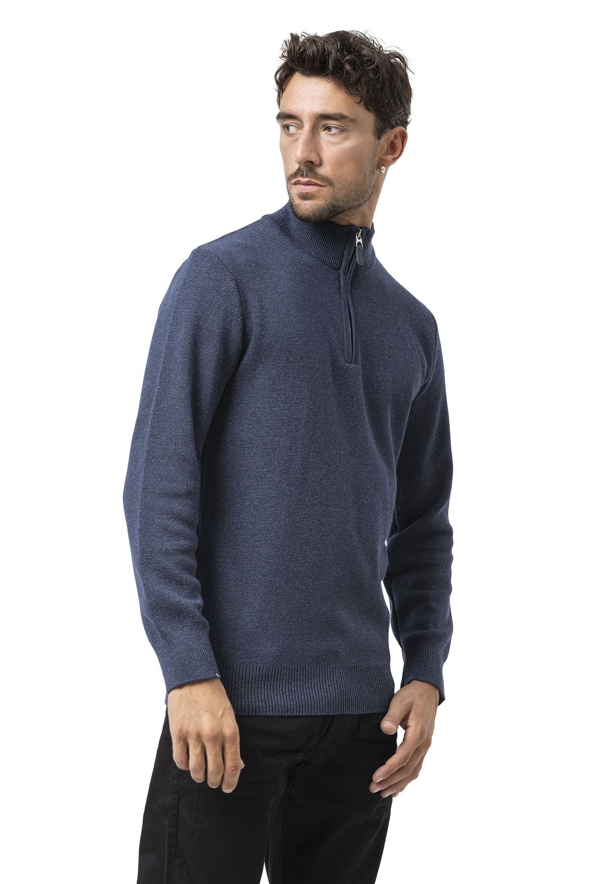 CP290 Erkek Fermuarlı Sweatshirt – Pamuklu konfor, sportif stille buluşuyor