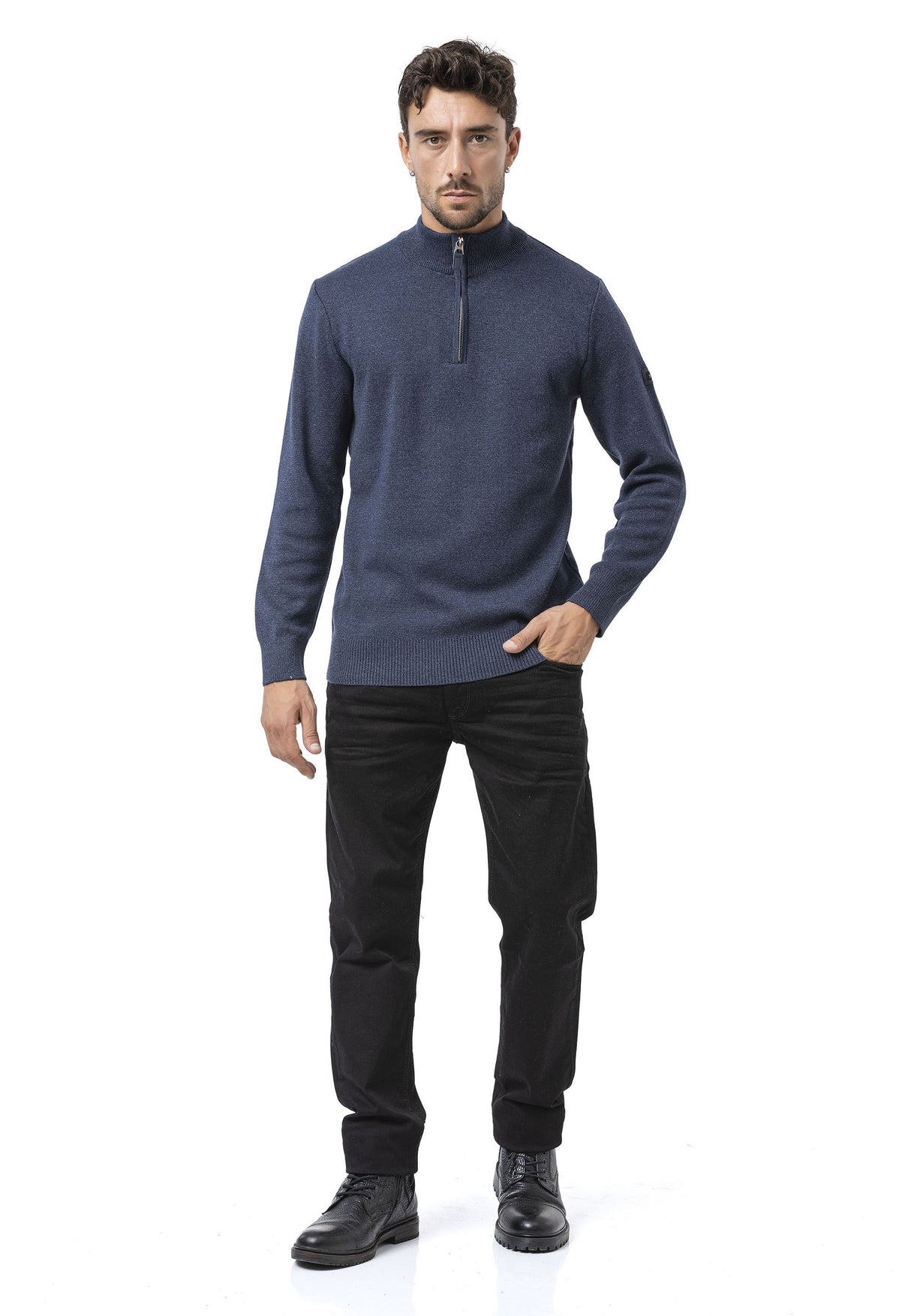 CP290 Erkek Fermuarlı Sweatshirt – Pamuklu konfor, sportif stille buluşuyor