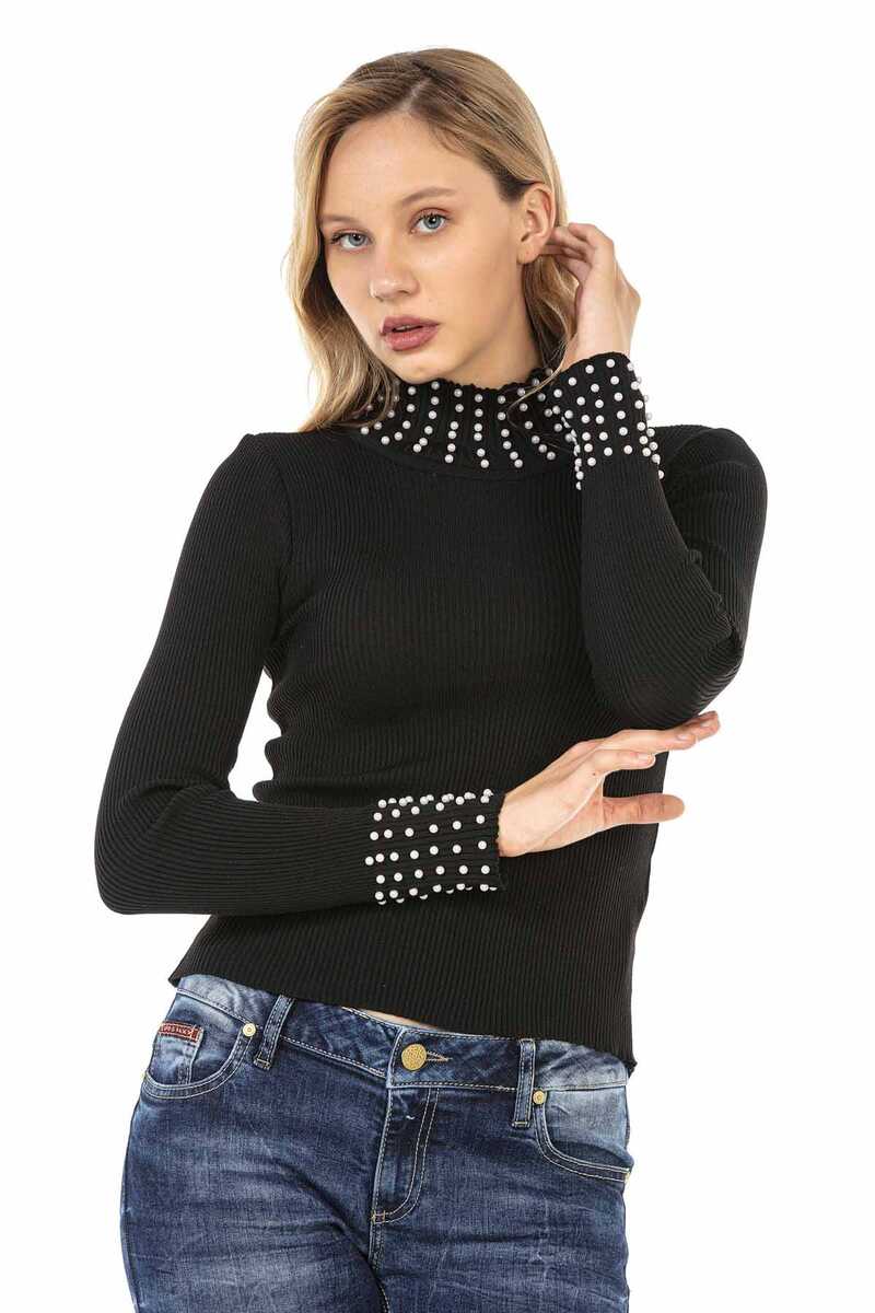 WP208 Balıkçı Yaka Boncuklu Triko