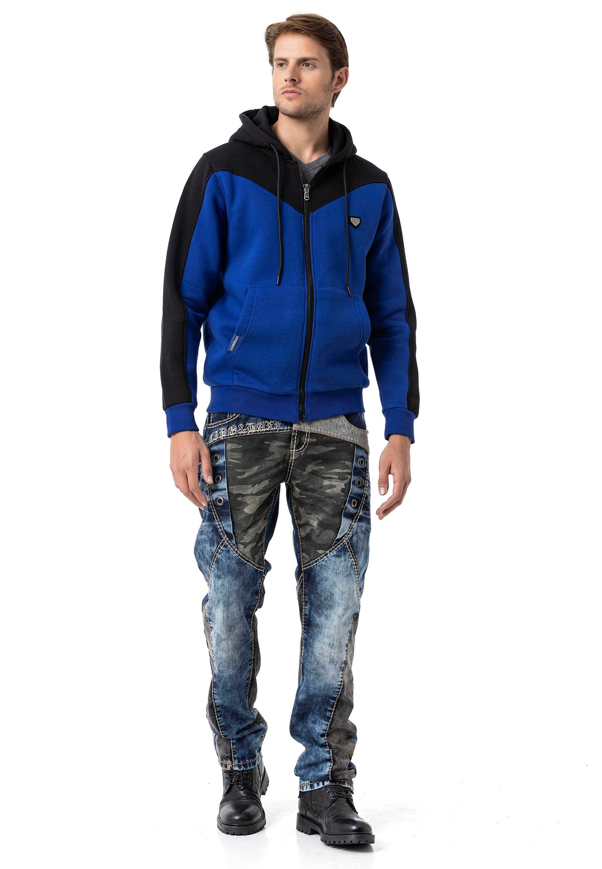 Regular Fit Yıkamalı Denim Jean Pantolon Mavi Erkek Jean CD894