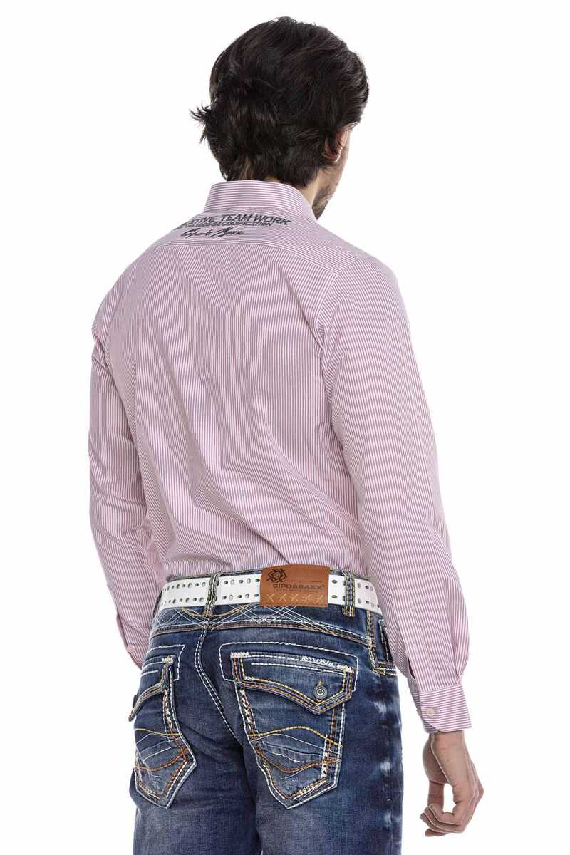 CH180 Armalı Çizgili Erkek Gömlek