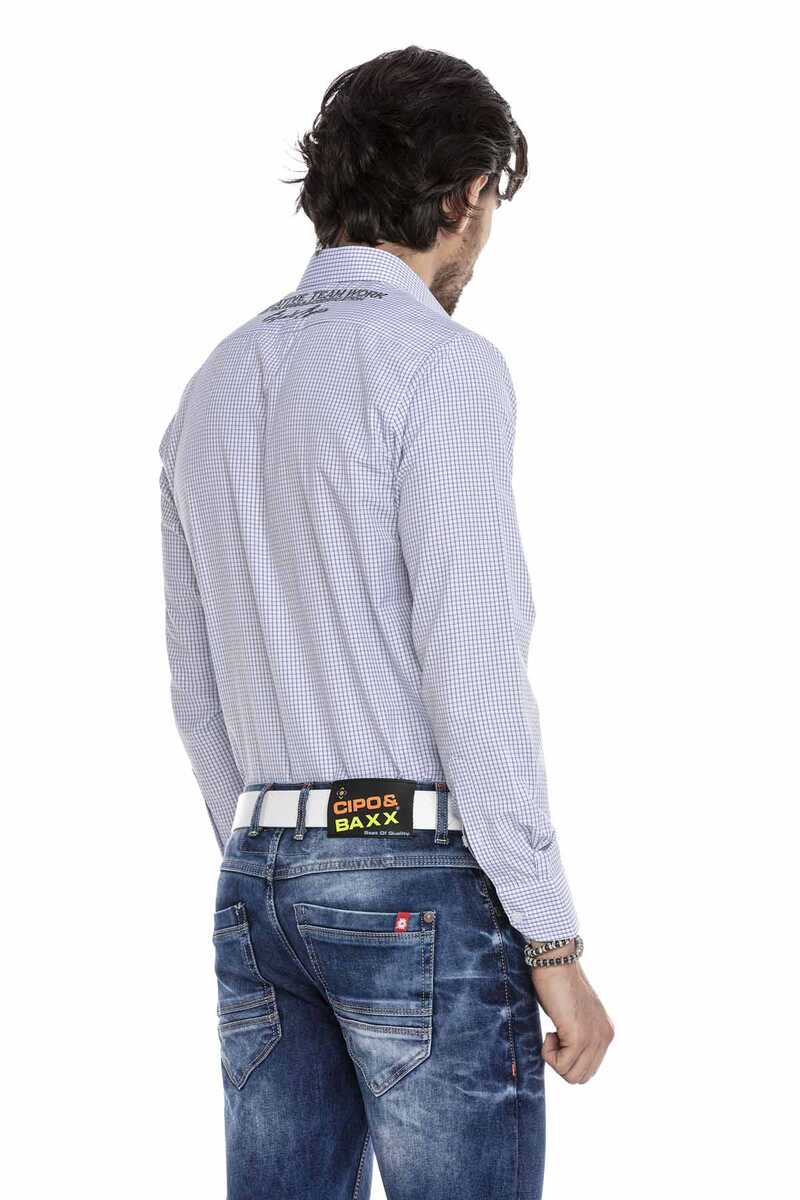 CH185 Armalı Kareli Erkek Gömlek