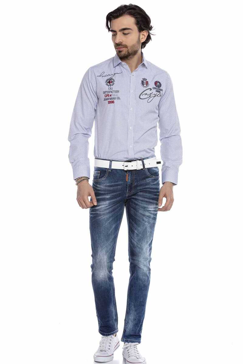 CH185 Armalı Kareli Erkek Gömlek