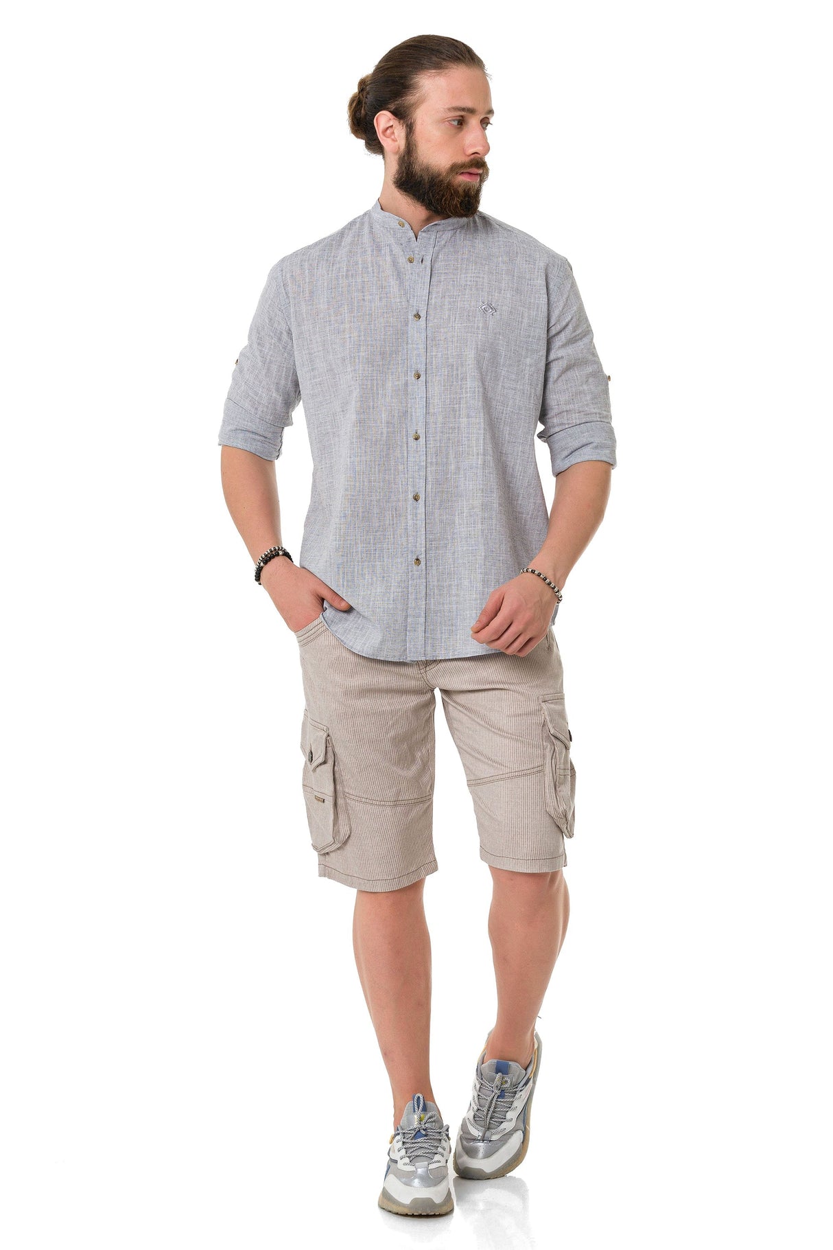 CH198 Keten Yazlık Gömlek
