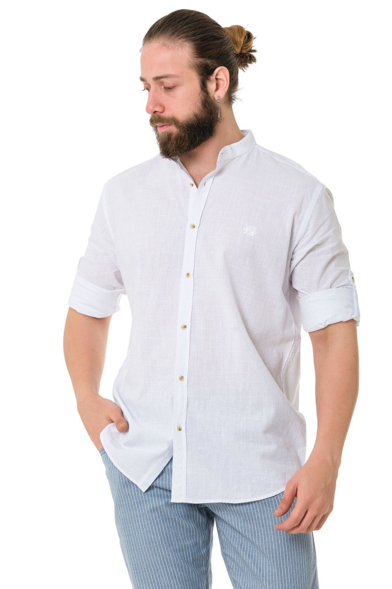 CH198 Keten Yazlık Gömlek