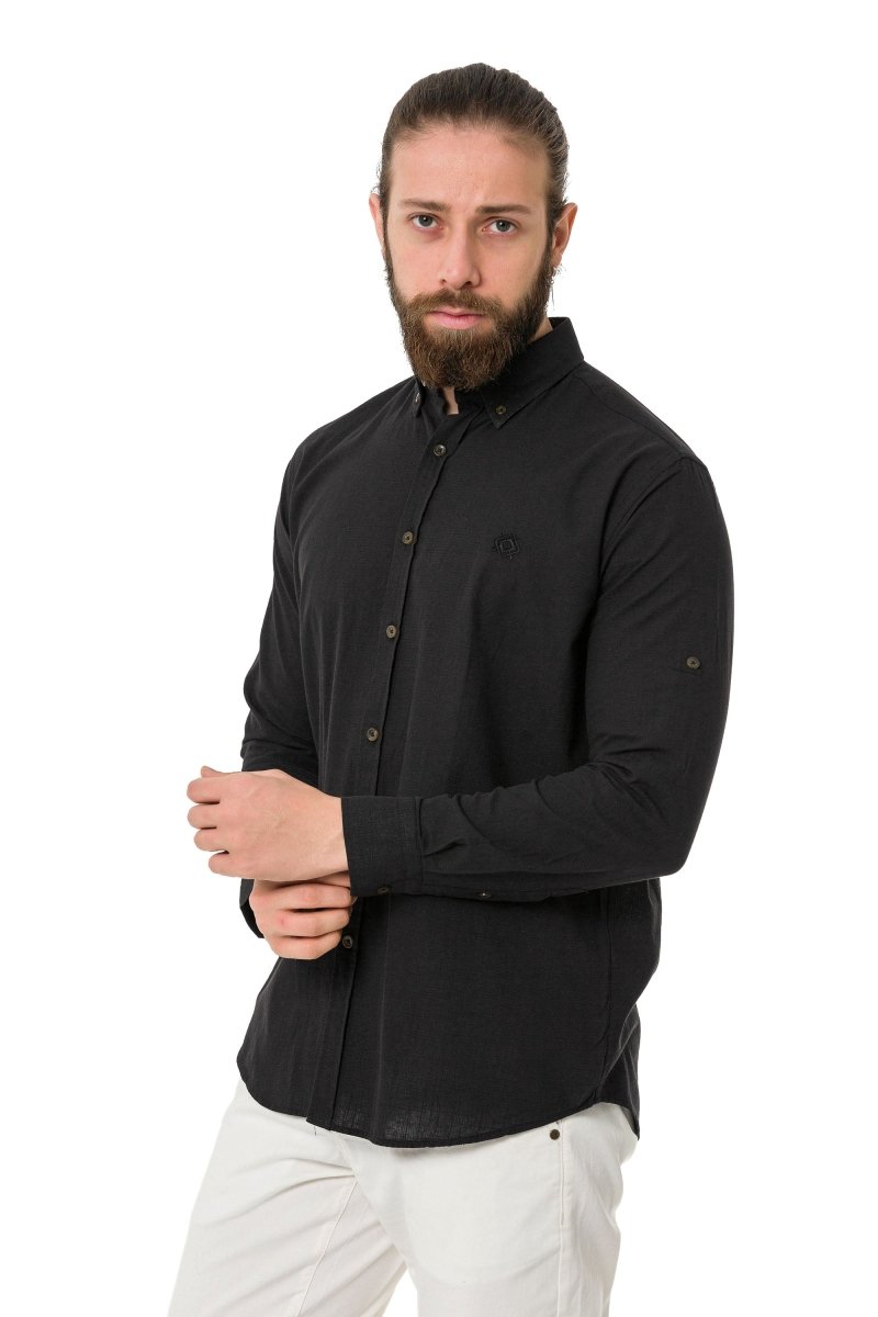 CH199–Men's Summer Linen Regular Fit Shirt