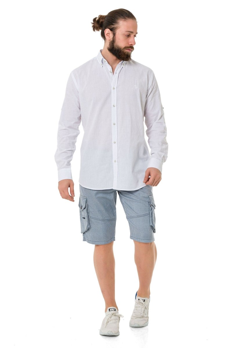CH199–Men's Summer Linen Regular Fit Shirt