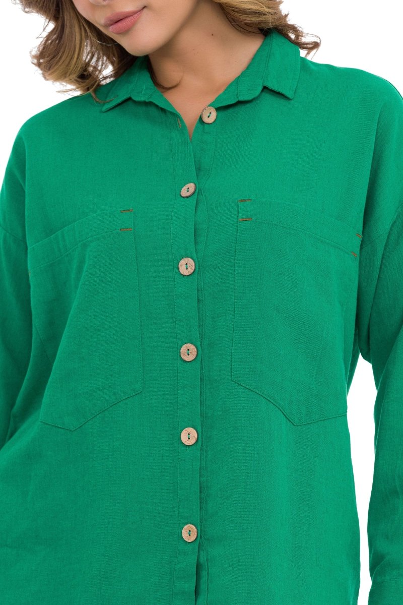 WH132 Basic Yazlık Keten Gömlek