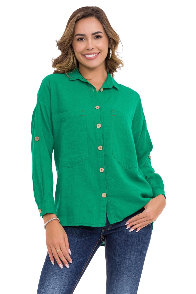 WH132 Basic Yazlık Keten Gömlek