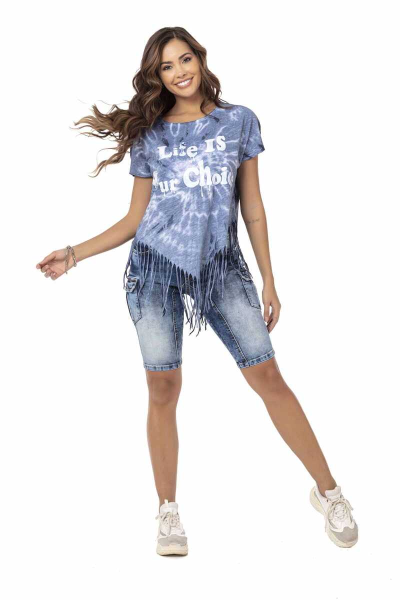 WK180 Desenli Kargo Şort