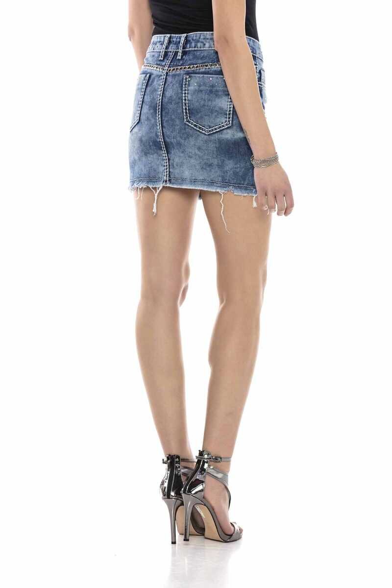 Kadın Taş Detaylı Mini EteK