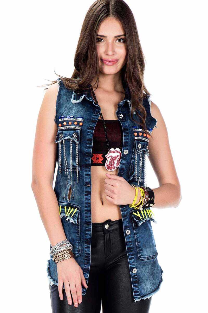 WH106 Kadın Kot Yelek