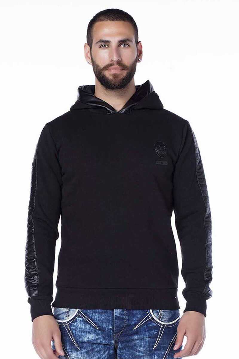 CL206 Kaplan Baskılı Kapşonlu Sweatshirt Erkek
