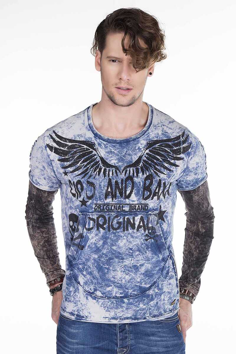 CL265 Slim Fit Kanat Baskılı Erkek Sweatshirt