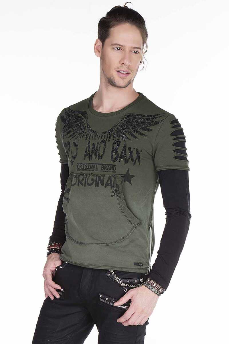 CL265 Slim Fit Kanat Baskılı Erkek Sweatshirt