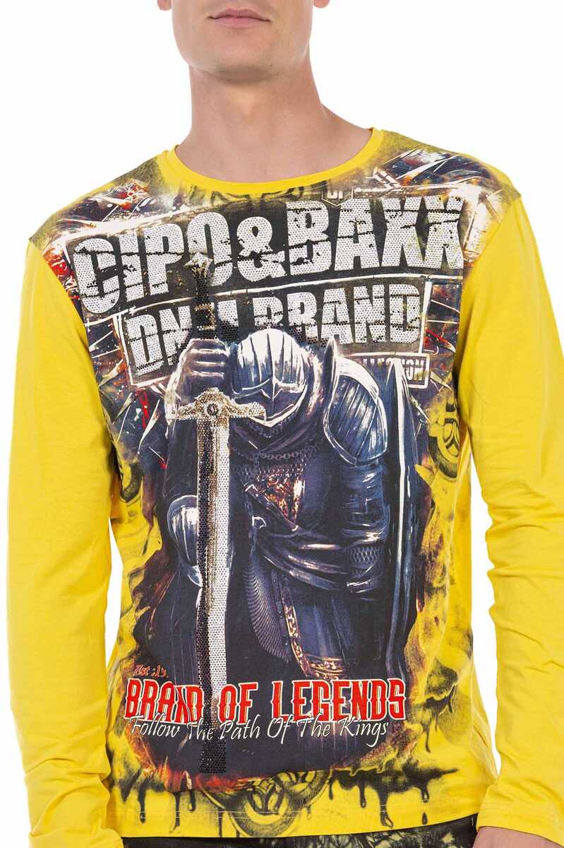 CL452 Taşlı Baskılı İnce Sweatshirt