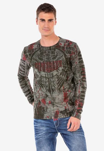 CL466 Desenli O Yaka Sweatshirt