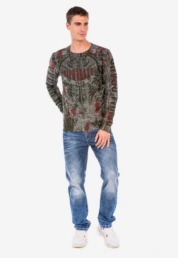 CL466 Desenli O Yaka Sweatshirt