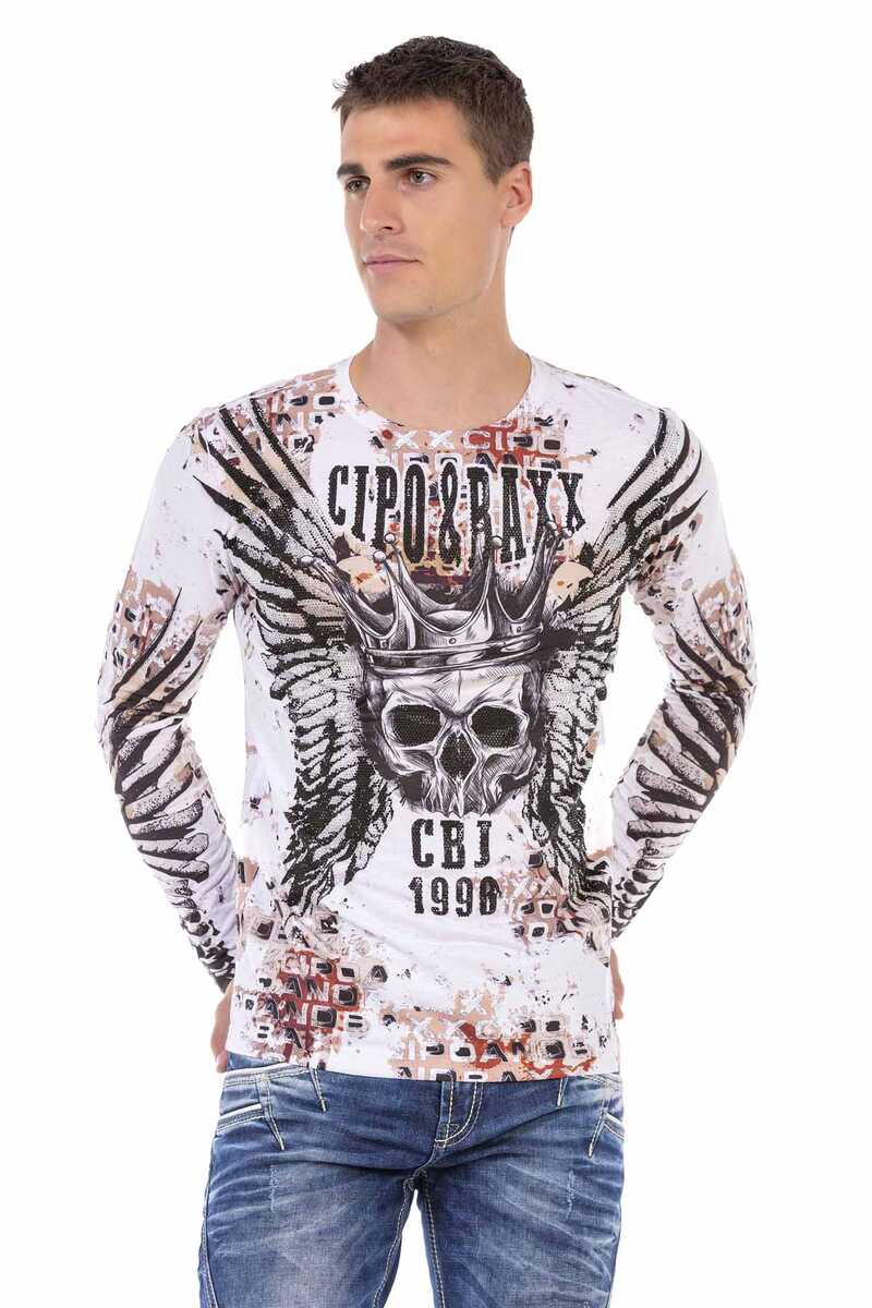 CL494 Kuru Kafa Desenli Sweatshirt